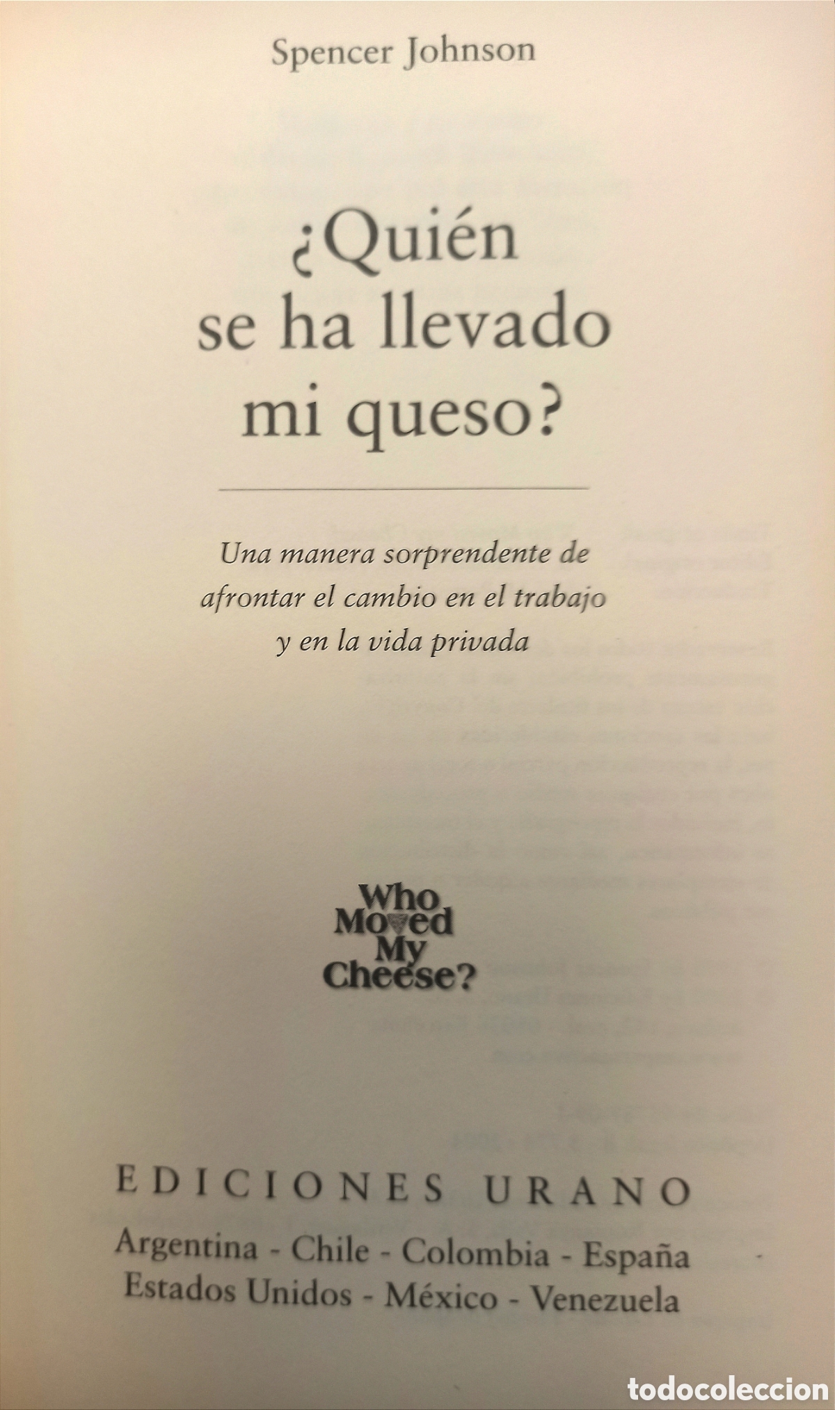 Libros de segunda mano: QUIEN SE HA LLEVADO MI QUESO - Foto 3