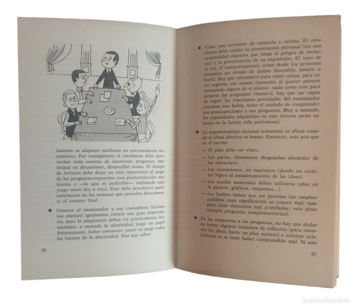 Libros de segunda mano: C&Oacute;MO ESTUDIAR CON PROVECHO / ROBERT BOSQUET. 1970 - Foto 4