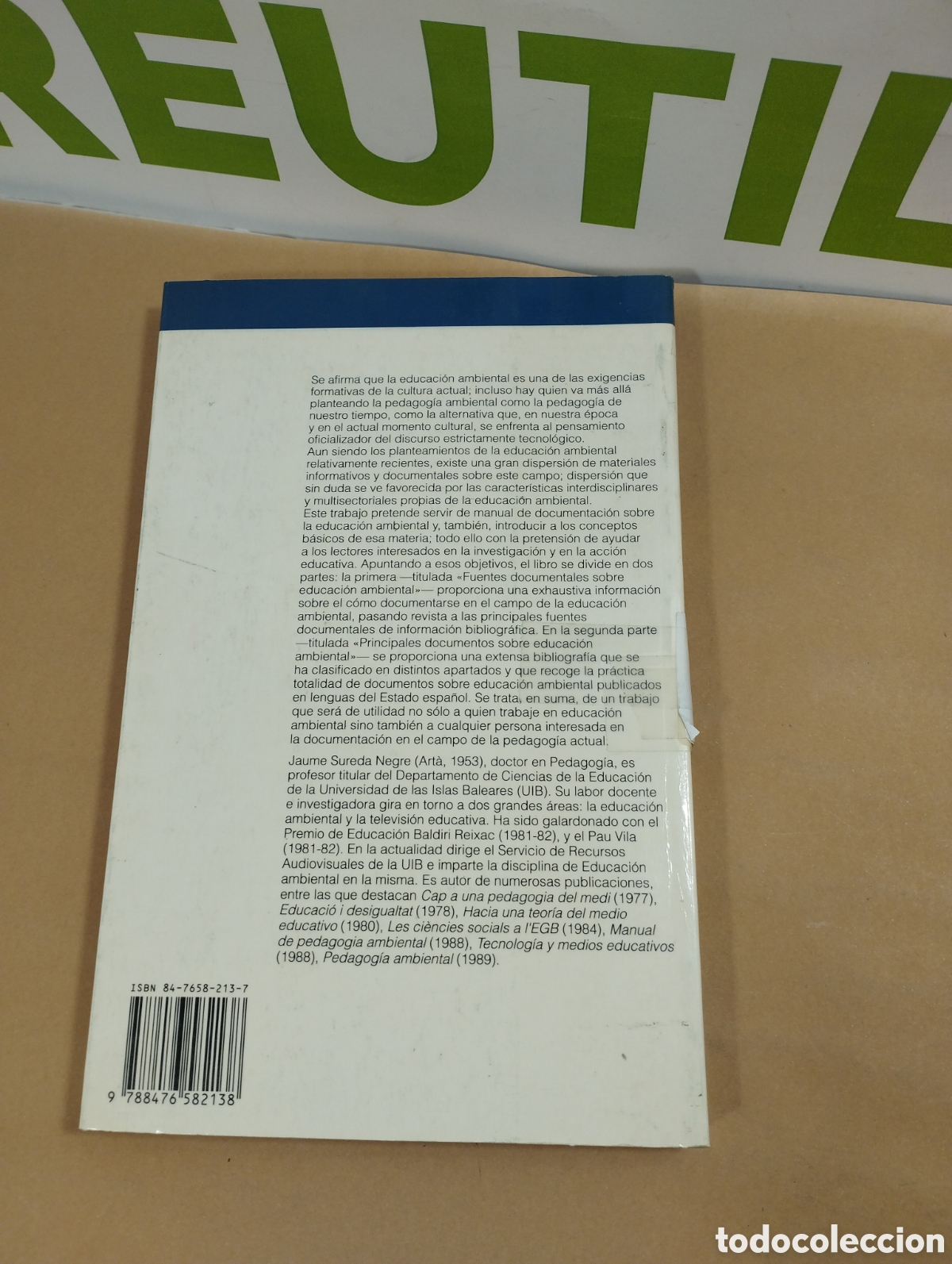 Libros de segunda mano: Guia de la educaci&oacute;n ambiental. Fuentes documentales y conceptos b&aacute;sicos. Anthopos. - Foto 2