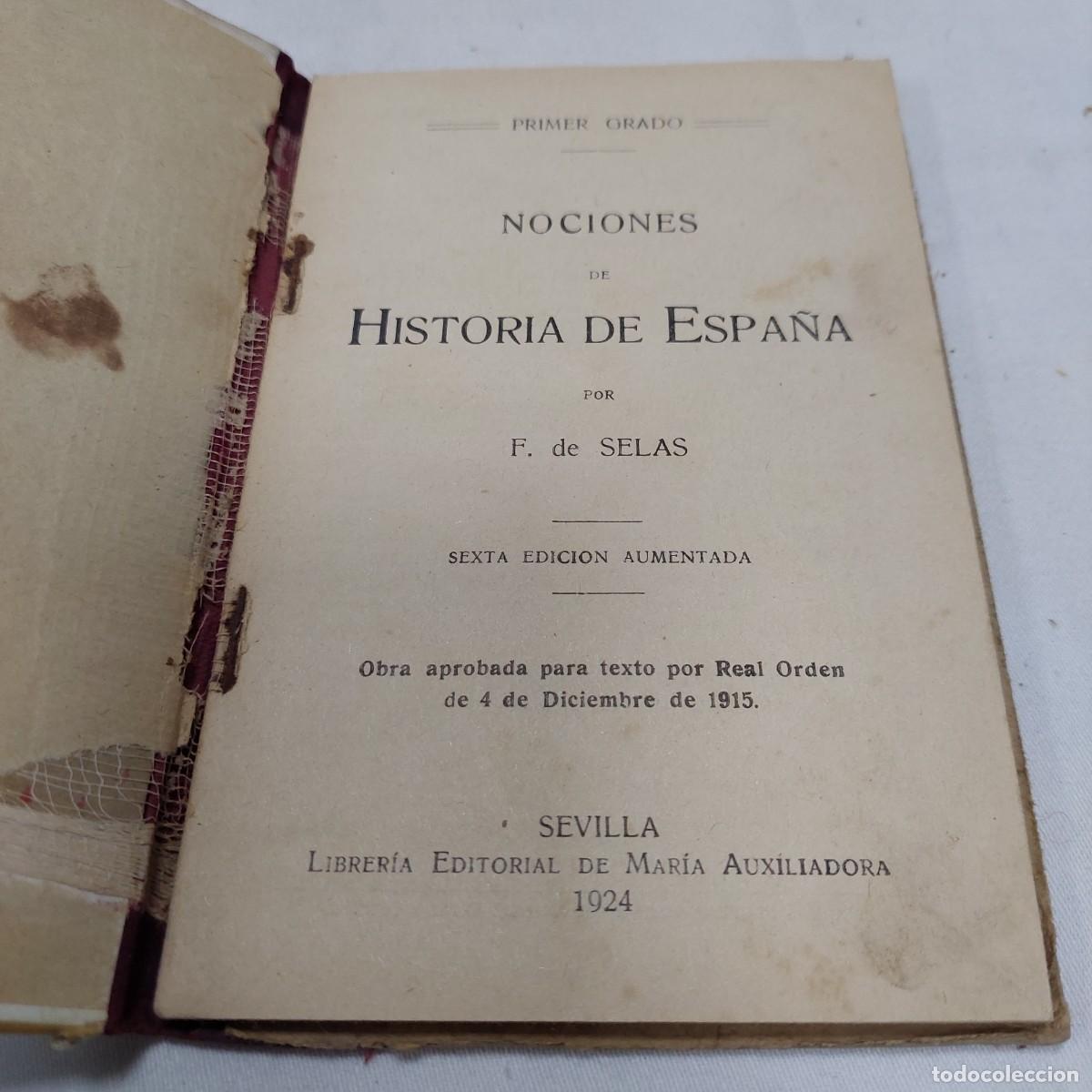 Libros de segunda mano: Historia de Espa&ntilde;a grado 1 1924 - Foto 4