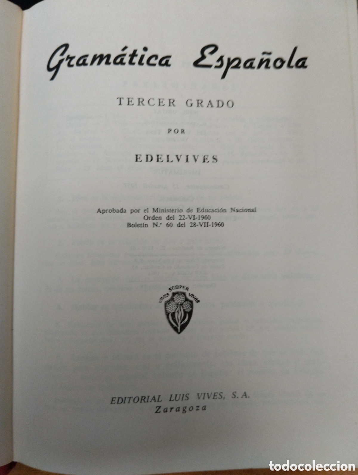 Libros de segunda mano: Gram&aacute;tica, Tercer Grado, Edelvives - Foto 2