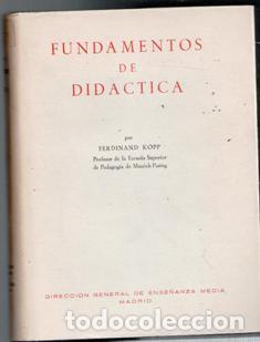 Libros de segunda mano: Fundamentos de did&aacute;ctica, Ferdinand Kopp - Foto 1