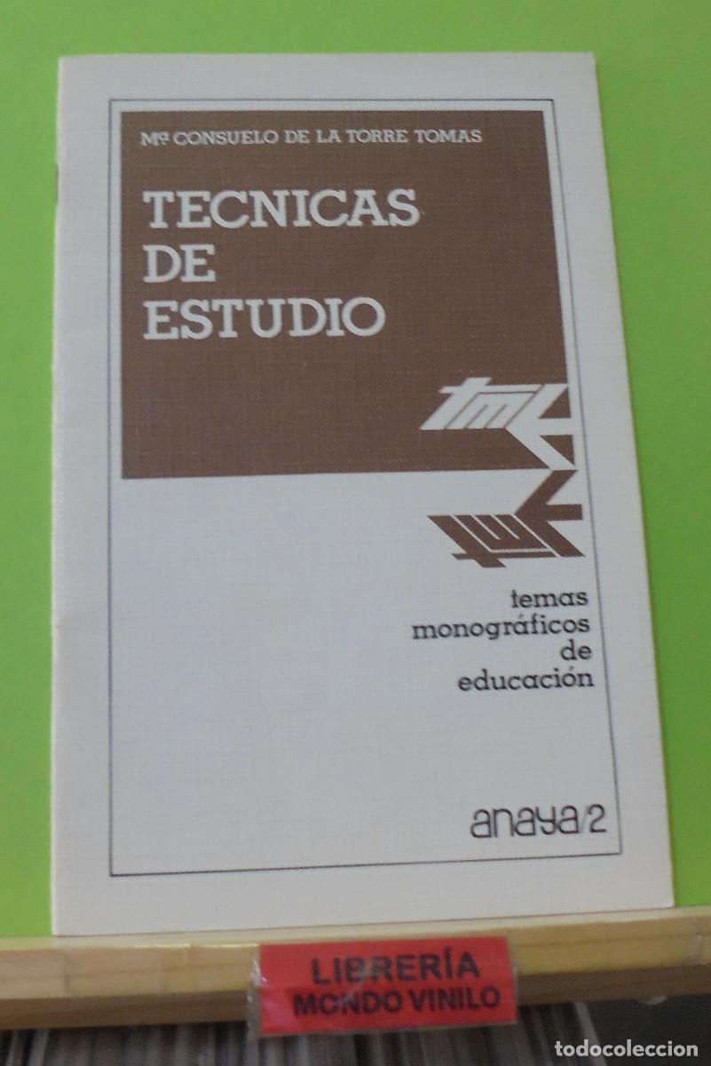 Libros de segunda mano: T&eacute;cnicas de estudio. M&ordf; Consuelo de la Torre Tomas - Foto 1