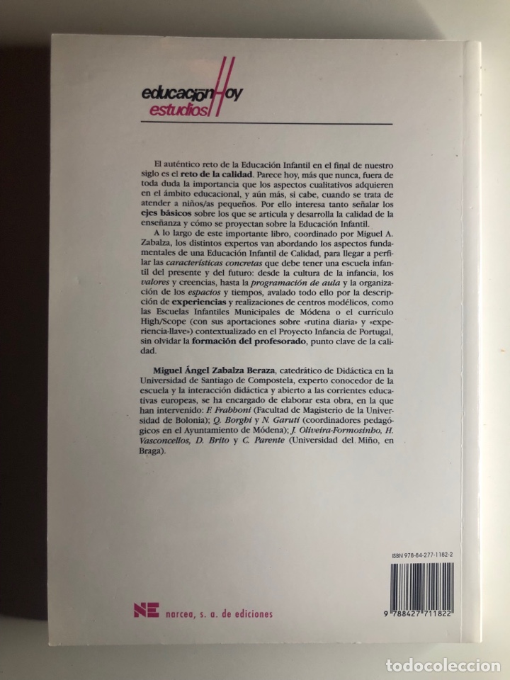 Libros de segunda mano: CALIDAD EN LA EDUCACI&Oacute;N INFANTIL. - Foto 2