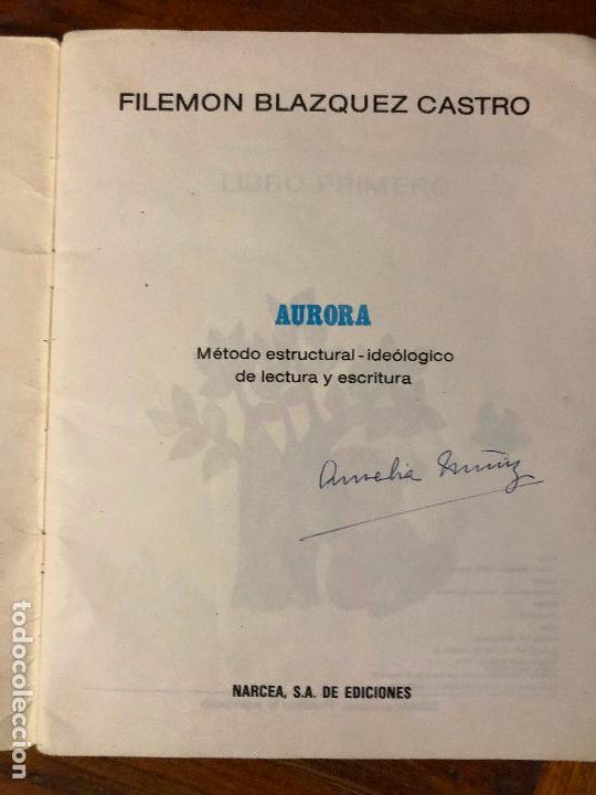 Libros de segunda mano: aurora, libro primero, filemon blazquez castro 1975 - Foto 6