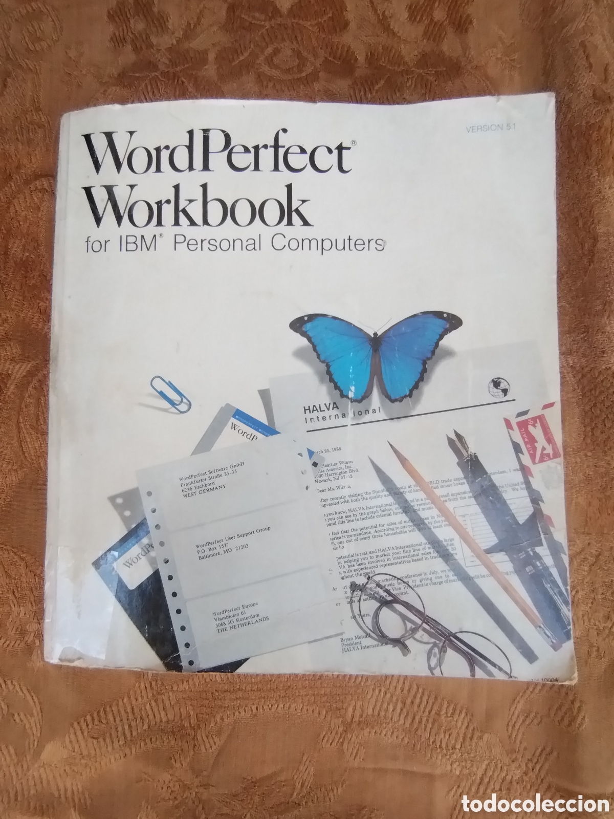 Libros de segunda mano: WORD PERFECT WORKBOOK a&ntilde;o 1989 - Foto 1