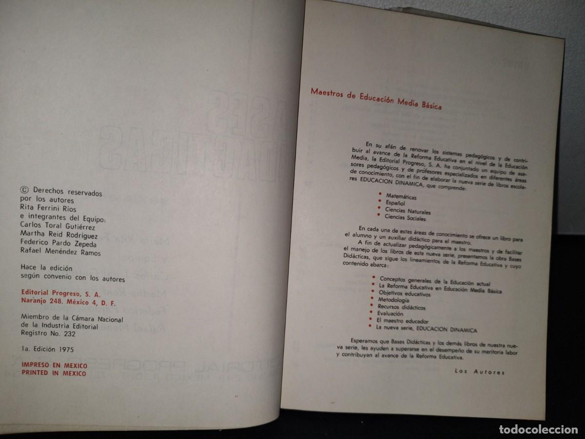 Libros de segunda mano: 189- BASES DID&Aacute;CTICAS - MAR&Iacute;A RITA FERRINI - Foto 4