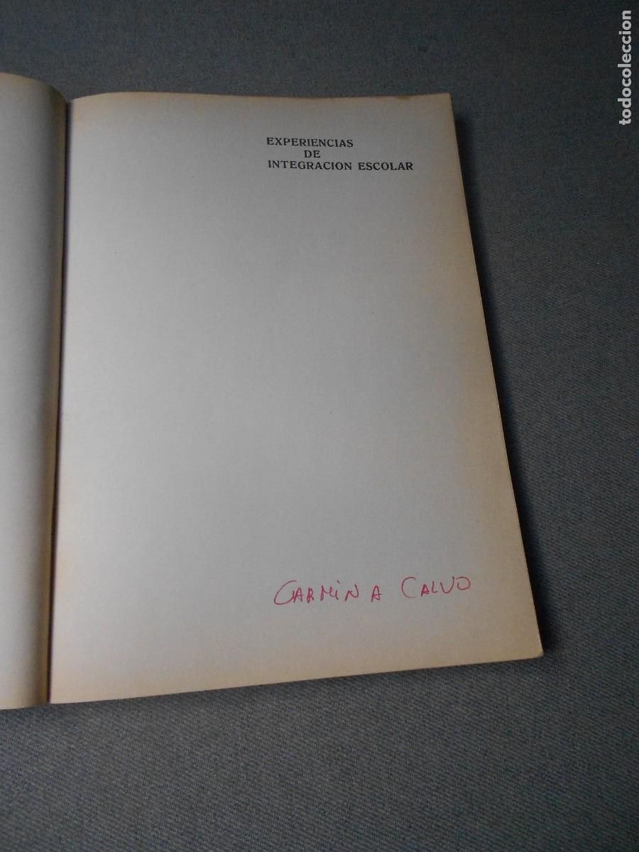 Libros de segunda mano: EXPERIENCIAS DE INTEGRACION ESCOLAR - Foto 2
