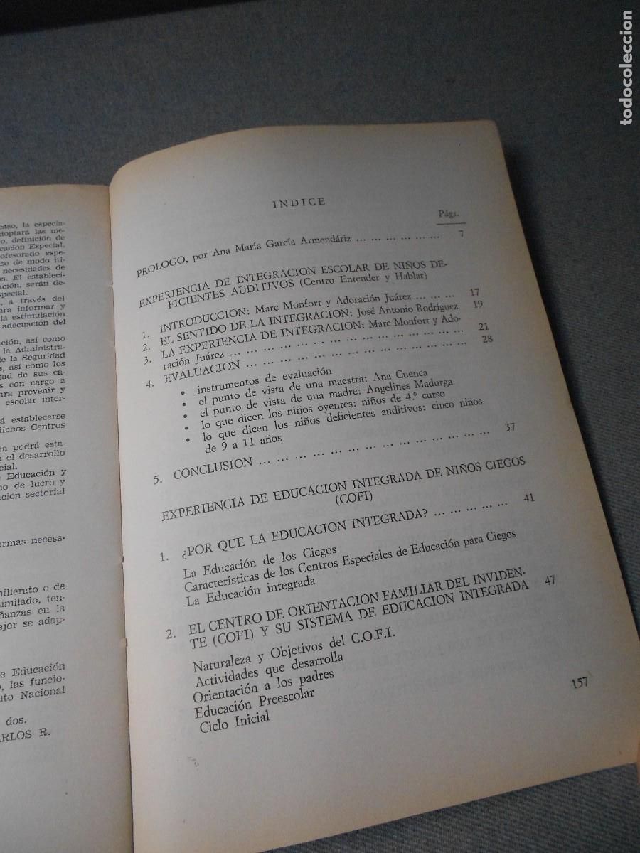 Libros de segunda mano: EXPERIENCIAS DE INTEGRACION ESCOLAR - Foto 4