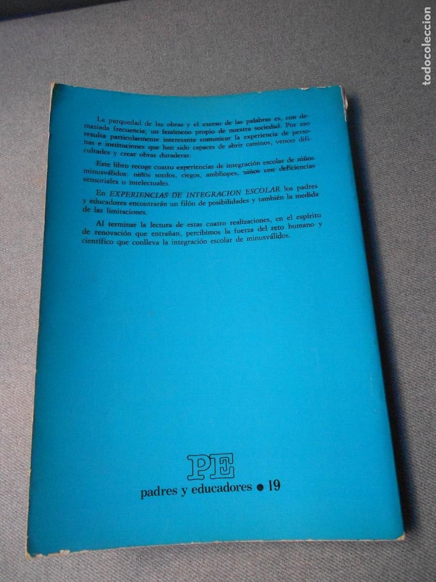 Libros de segunda mano: EXPERIENCIAS DE INTEGRACION ESCOLAR - Foto 6