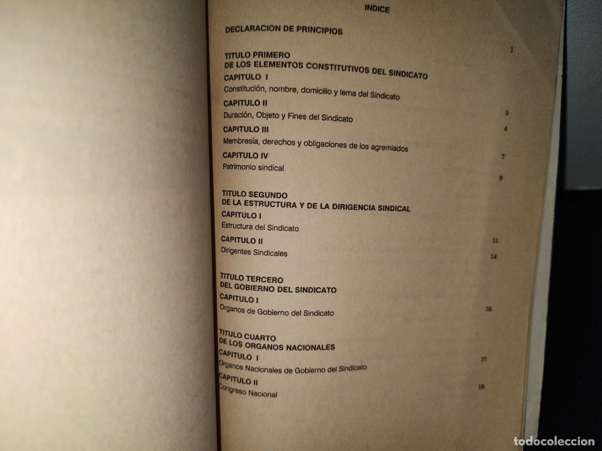 Libros de segunda mano: 76- SNTE. ESTATUTOS - 1992 - Foto 5