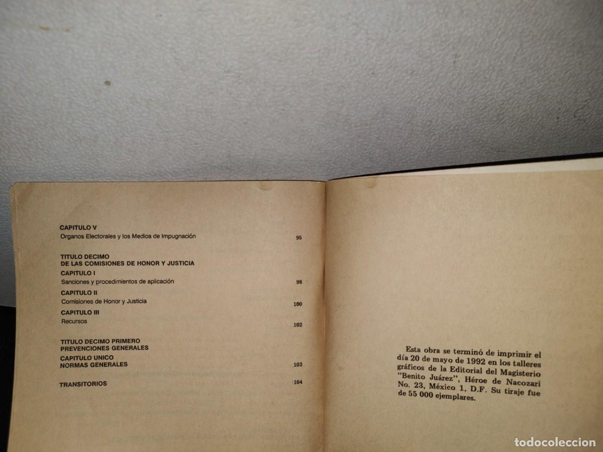 Libros de segunda mano: 76- SNTE. ESTATUTOS - 1992 - Foto 7