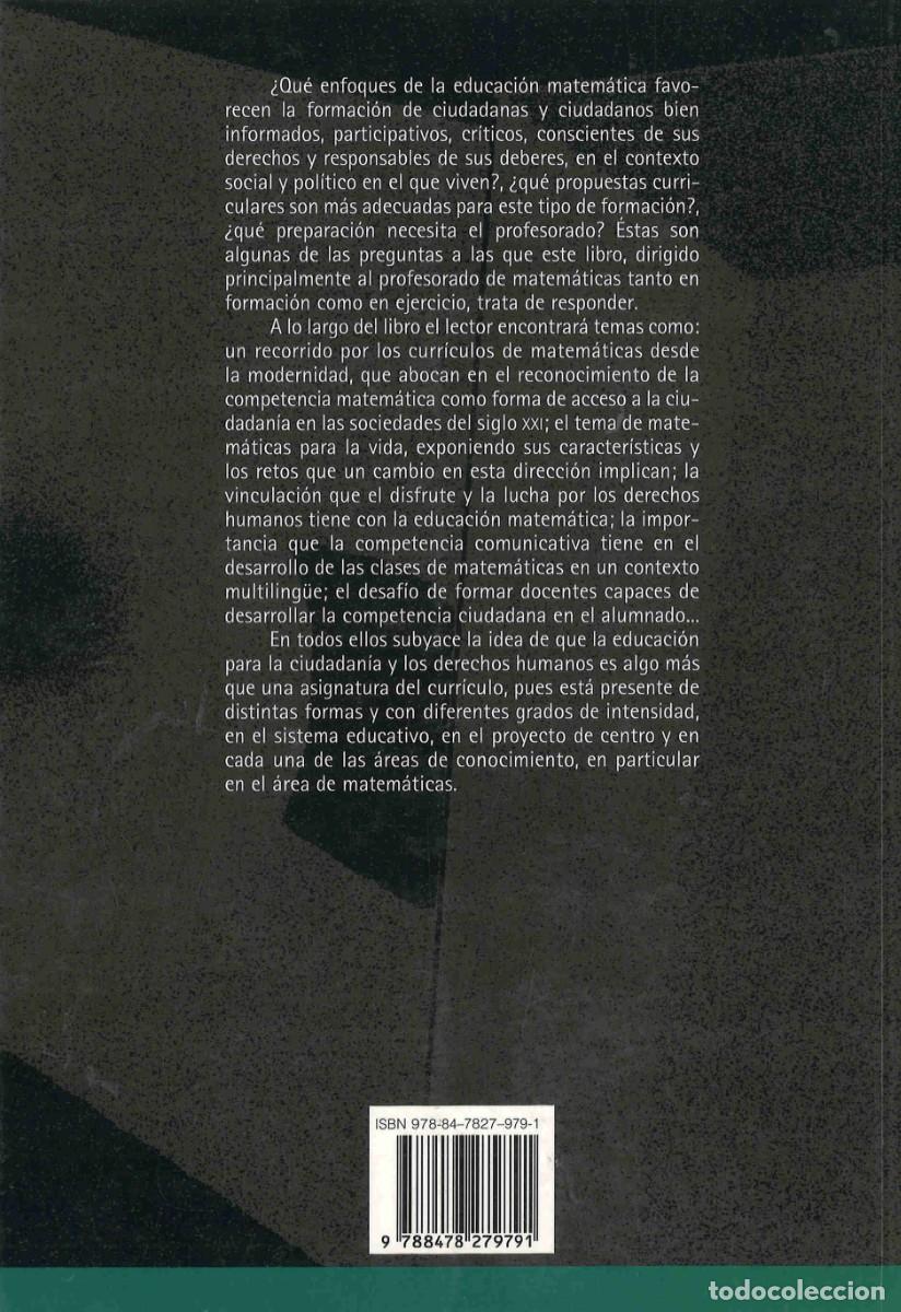 Libros de segunda mano: Educaci&oacute;n matem&aacute;tica y ciudadan&iacute;a. Grao. 2010 - Foto 2