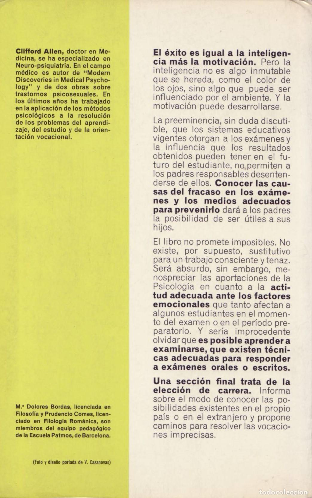Libros de segunda mano: Los examenes - Allen, Clifford - Foto 3