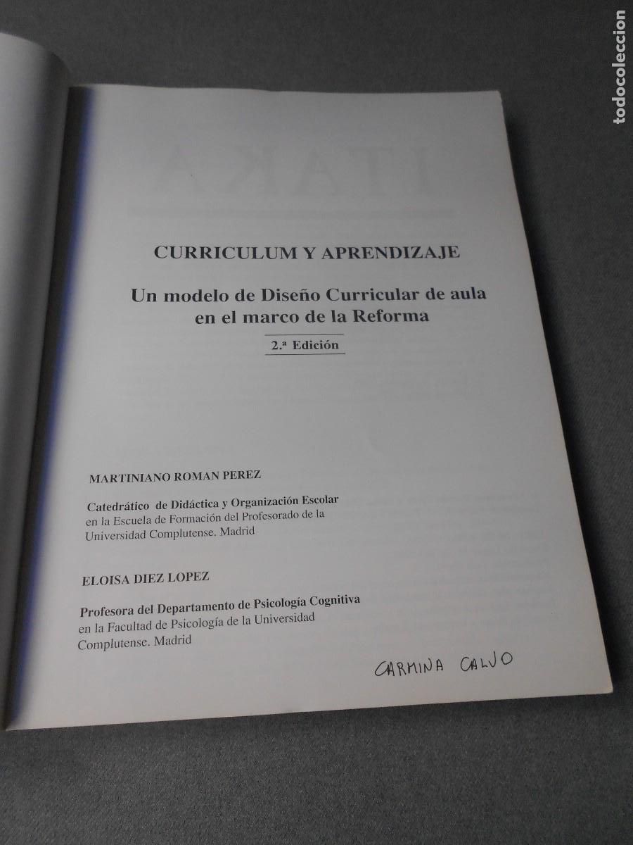 Libros de segunda mano: CURRICULUM Y APRENDIZAJE - Foto 2