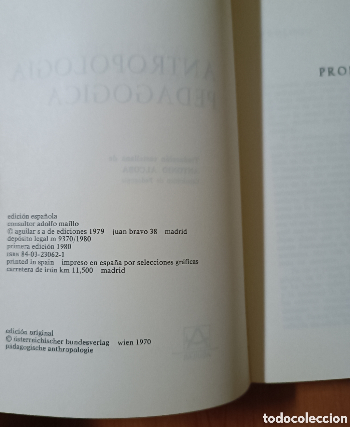 Libros de segunda mano: Antropolog&iacute;a pedag&oacute;gica. - Foto 5