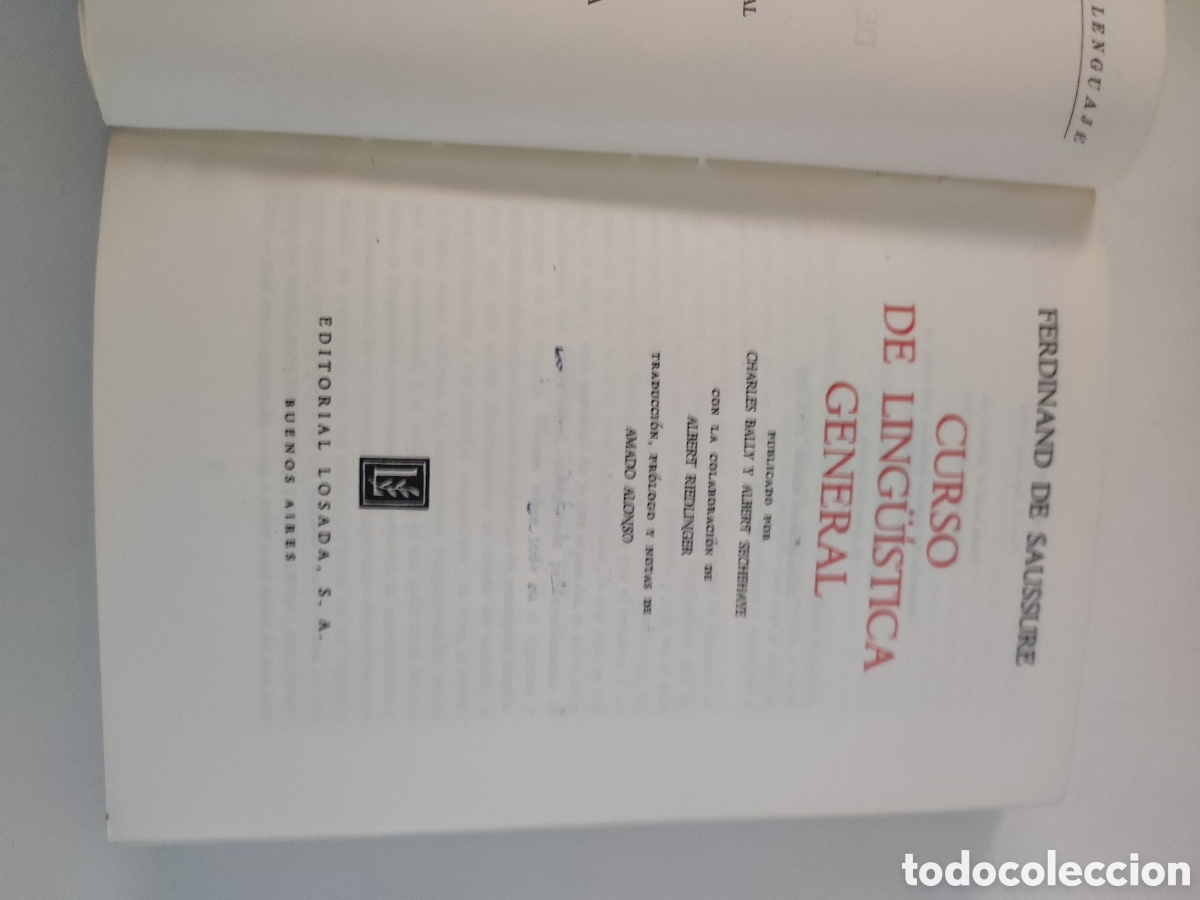 Libros de segunda mano: CURSO DE LINGUISTICA GENERAL .- F de Saussure - Foto 4
