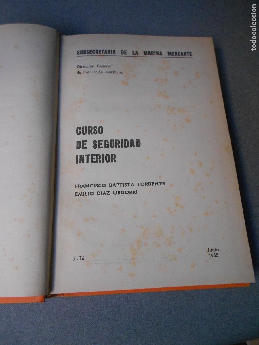 Libros de segunda mano: CURSO DE SEGURIDAD INTERIOR - Foto 2