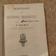 Libros de segunda mano: DOCTRINAS PEDAGÓGICAS, MONTESINO (BOLS 28)