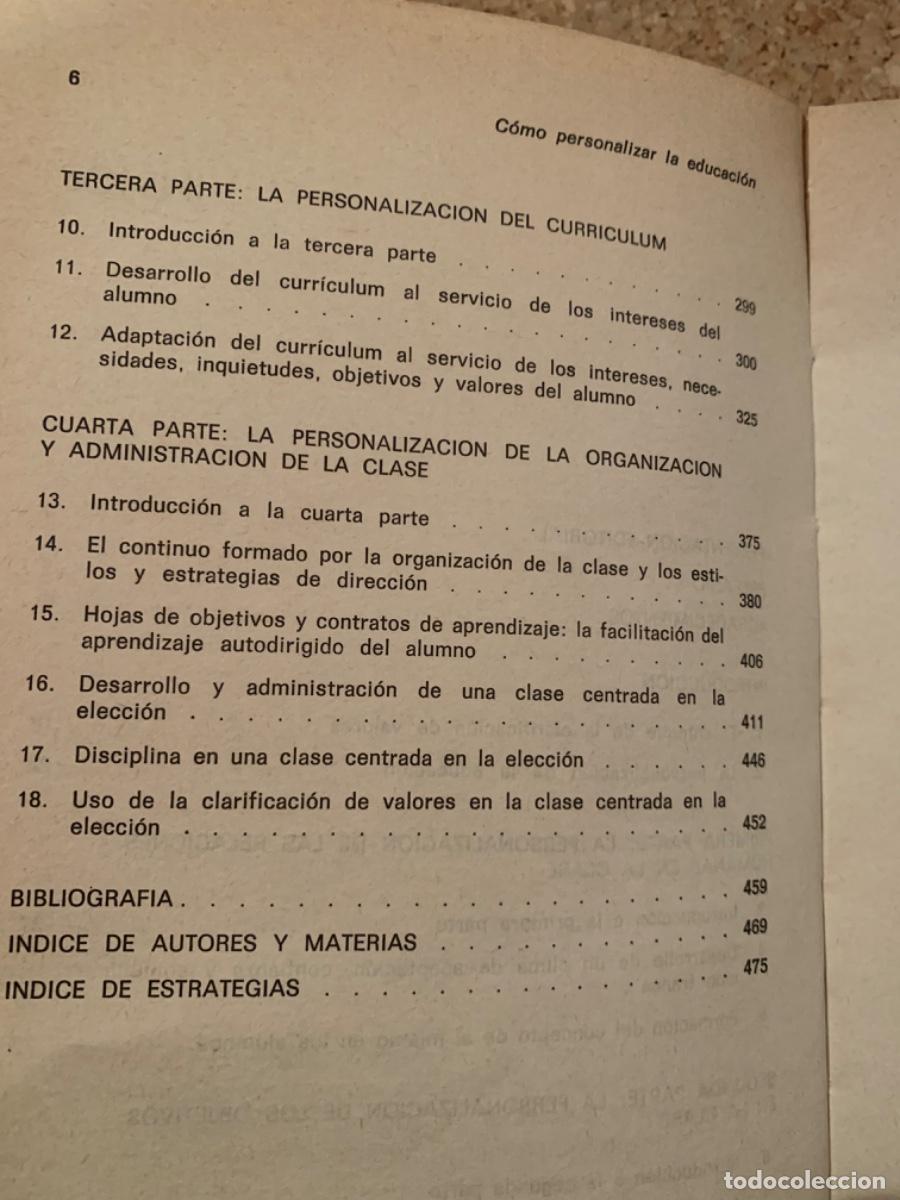 Libros de segunda mano: C&oacute;mo personalizar la educaci&oacute;n (Bols 28) - Foto 3