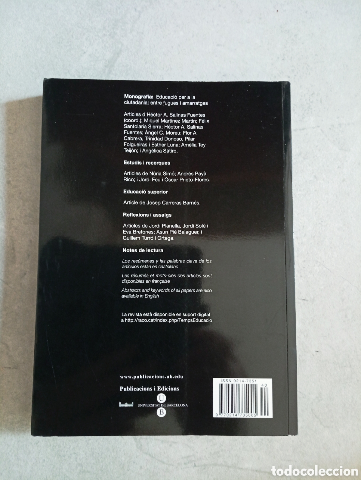 Libros de segunda mano: Temps deducaci&oacute;. TE,40 - Foto 3