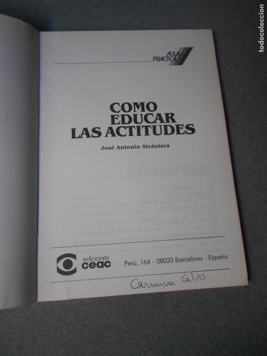 Libros de segunda mano: COMO EDUCAR LA ACTITUDES - Foto 2