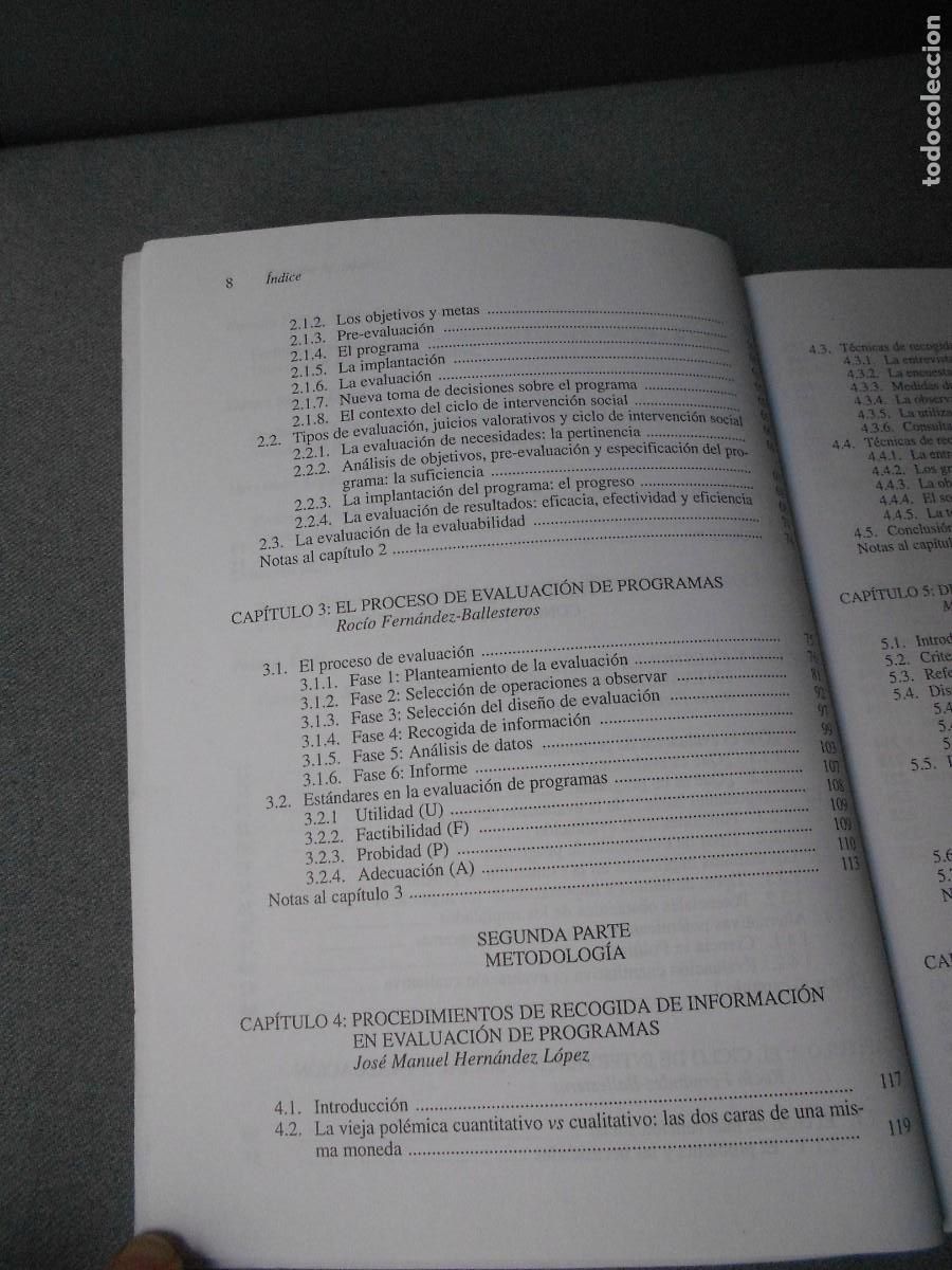 Libros de segunda mano: EVALUACION DE PROGRAMAS - Foto 4