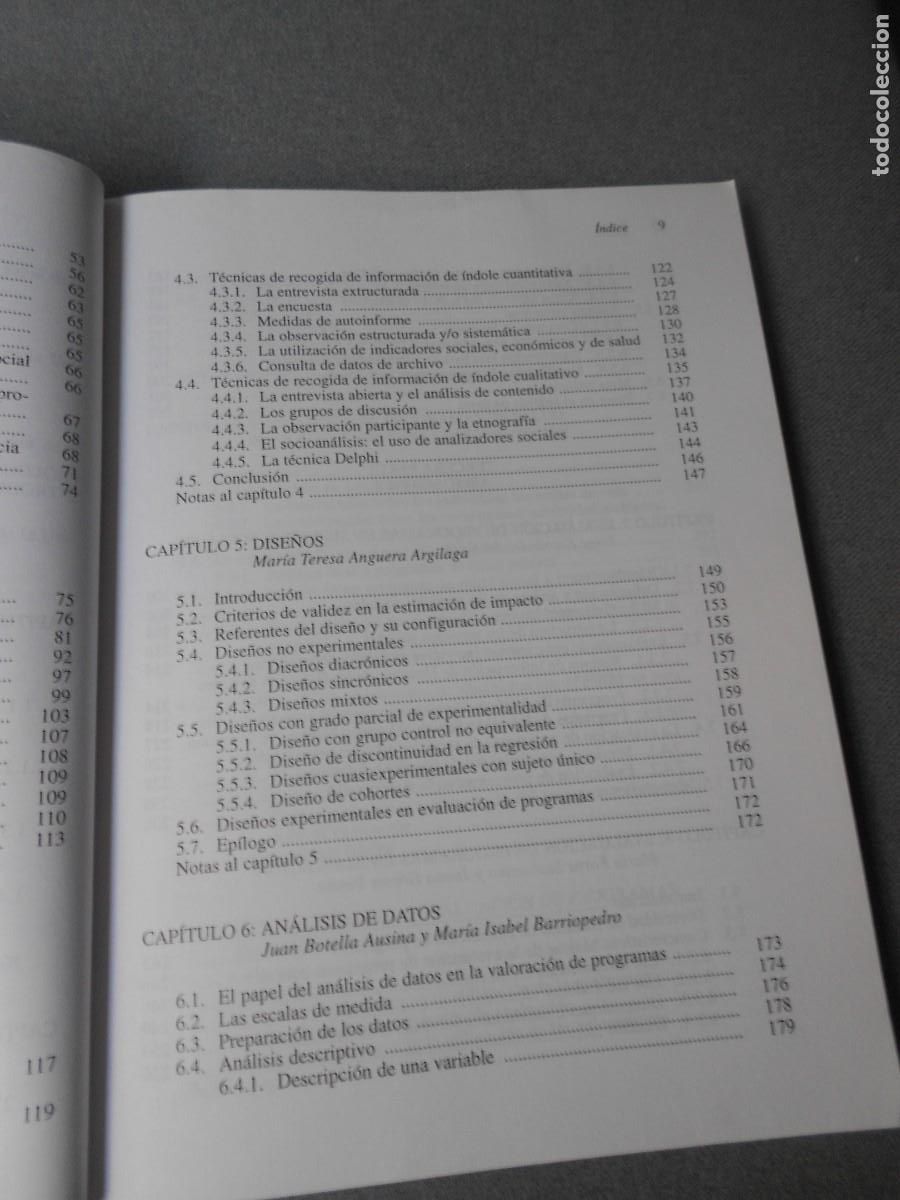 Libros de segunda mano: EVALUACION DE PROGRAMAS - Foto 5