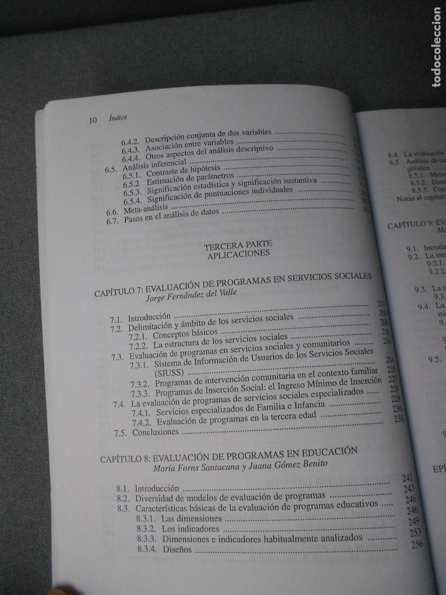 Libros de segunda mano: EVALUACION DE PROGRAMAS - Foto 6