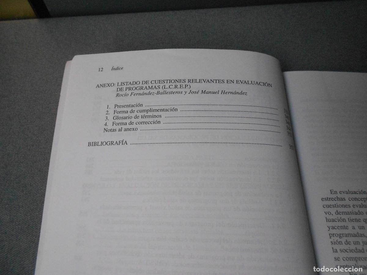 Libros de segunda mano: EVALUACION DE PROGRAMAS - Foto 8