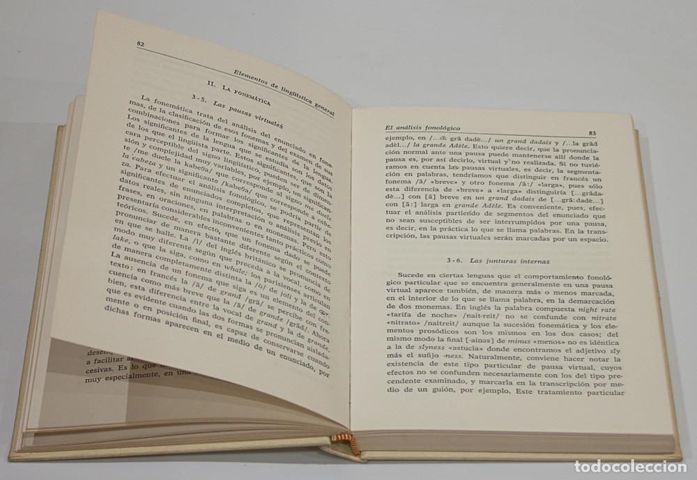 Libros de segunda mano: ELEMENTOS DE LING&Uuml;ISTICA GENERAL. ANDRE MARTINET. EDITORIAL GREDOS. 1970. - Foto 3