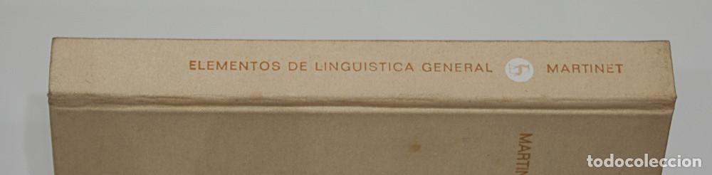 Libros de segunda mano: ELEMENTOS DE LING&Uuml;ISTICA GENERAL. ANDRE MARTINET. EDITORIAL GREDOS. 1970. - Foto 5