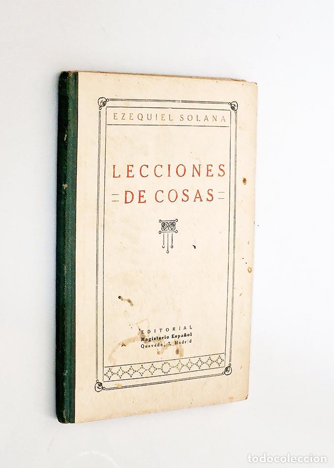 Libros de segunda mano: LECCIONES DE COSAS - SOLANA, Ezequiel - Foto 1