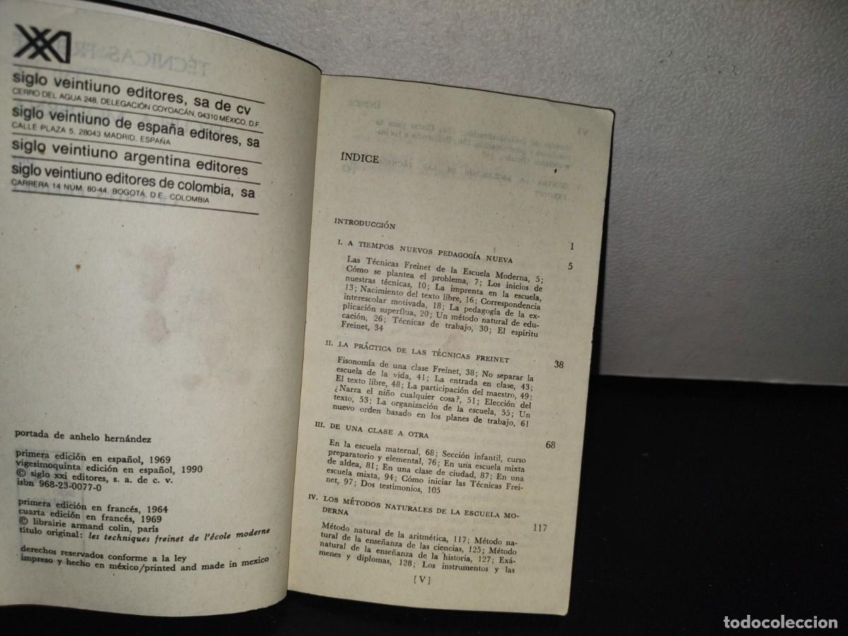 Libros de segunda mano: 86- T&Eacute;CNICAS FREINET DE LA ESCUELA MODERNA - C&Eacute;LESTIN FREINET - 1990 - Foto 5