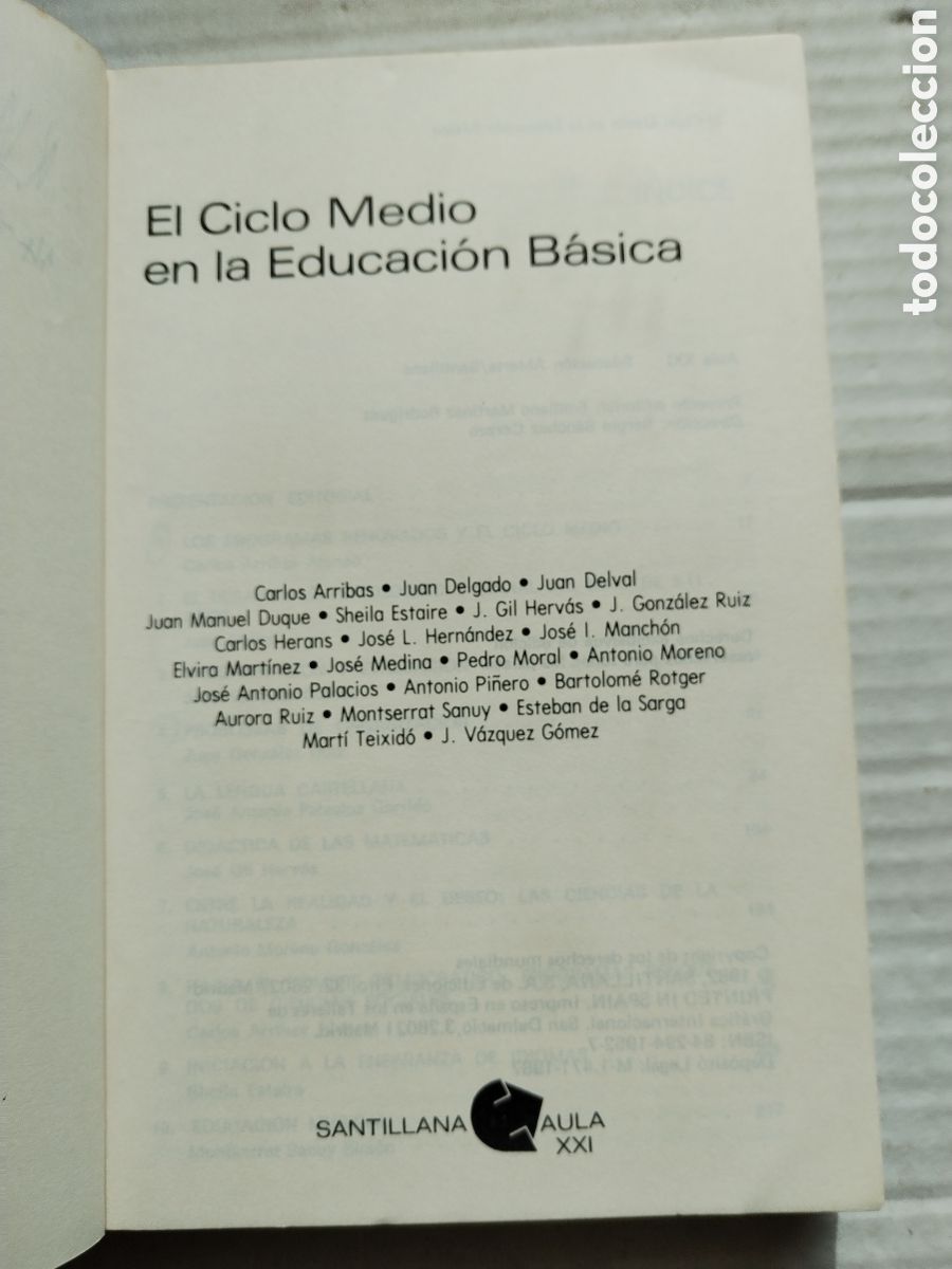 Libros de segunda mano: EL CICLO MEDIO EN LA EDUCACI&Oacute;N BASICA - Foto 3