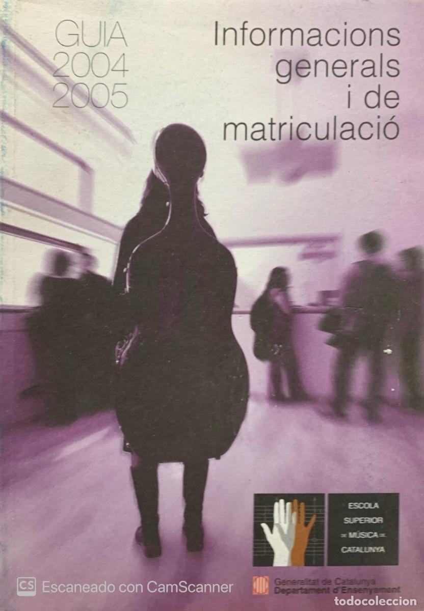 Libros de segunda mano: INFORMACIONS GENERALS I DE MATRICULACIO - Foto 1