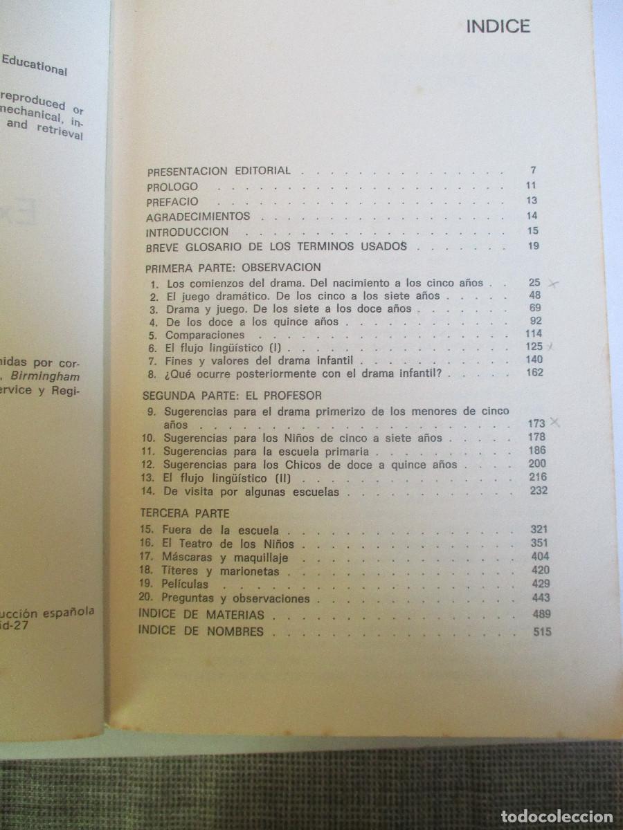 Libros de segunda mano: PETER SLADE Expresi&oacute;n dram&aacute;tica infantil W25884 - Foto 4