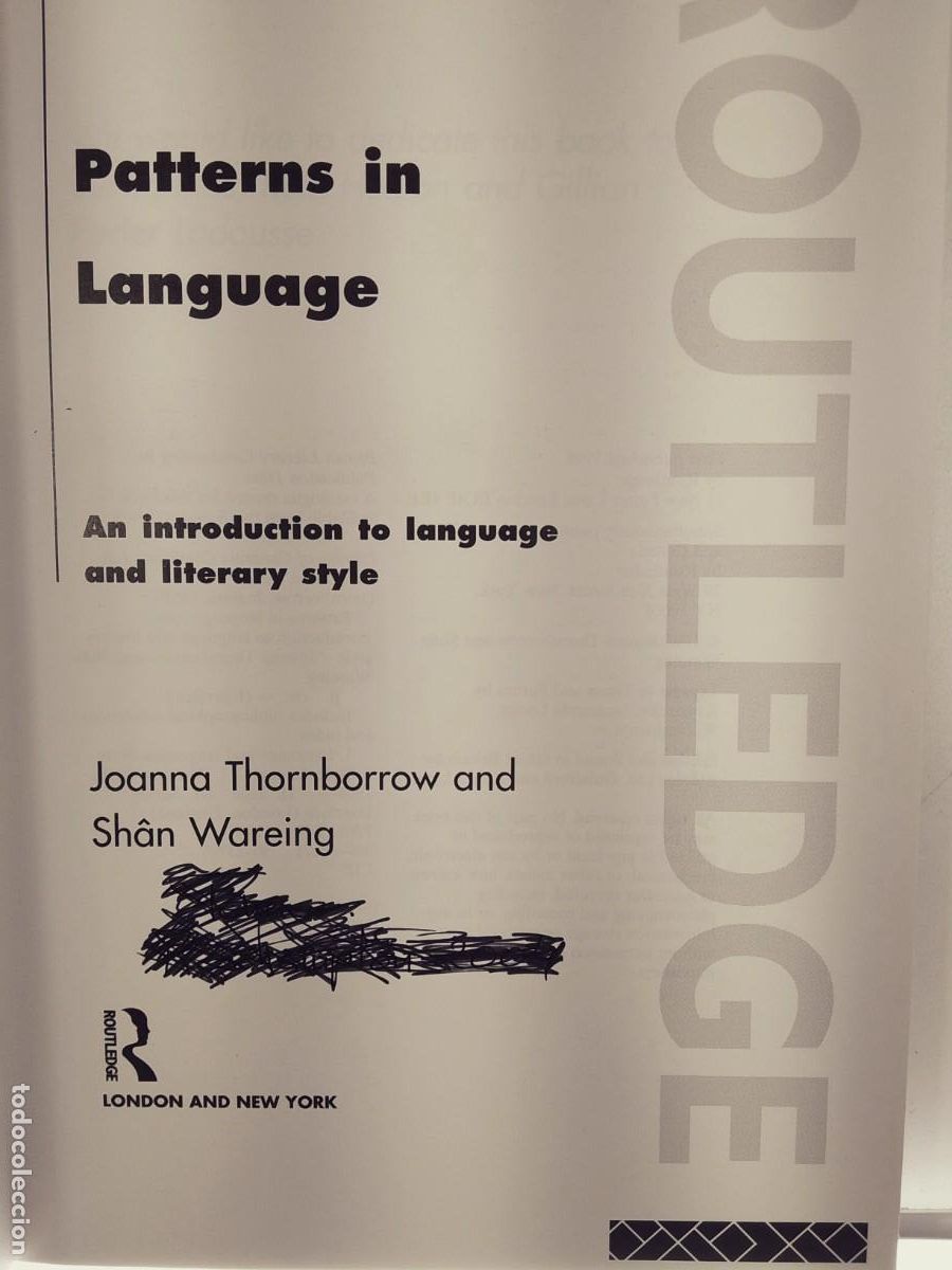 Libros de segunda mano: INTERFACE. PATTERNS IN LANGUAGE. AN INTRODUCTION TO LANGUAGE AND LITERARY STYLE. - Foto 4