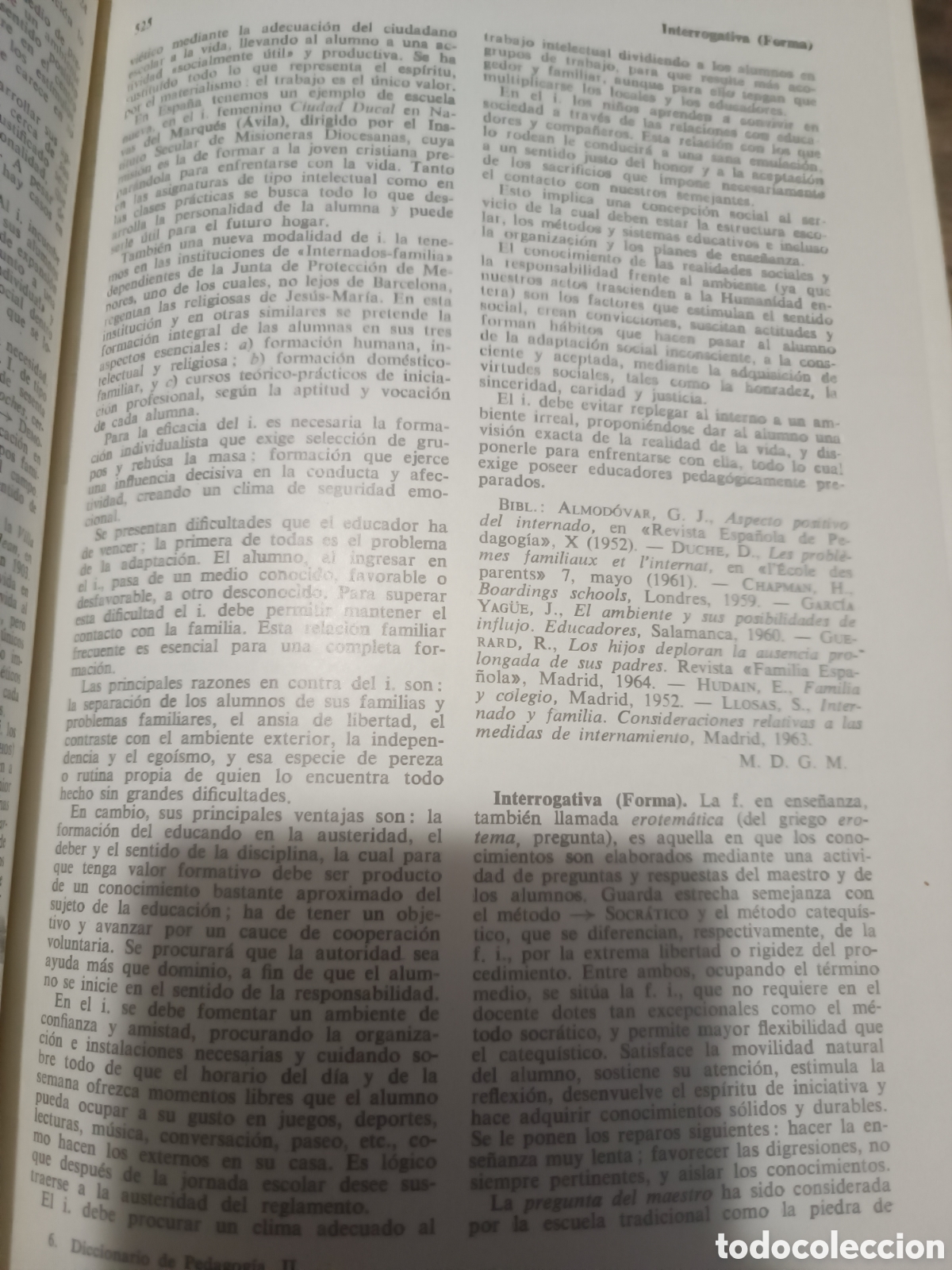 Libros de segunda mano: Dicionario de Pedagog&iacute;a (dos tomos) - Foto 4
