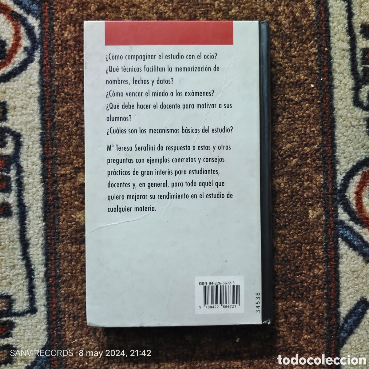 Libros de segunda mano: C&Oacute;MO SE ESTUDIA (M&ordf; TERESA SERAFINI) (C&Iacute;RCULO DE LECTORES) - Foto 2