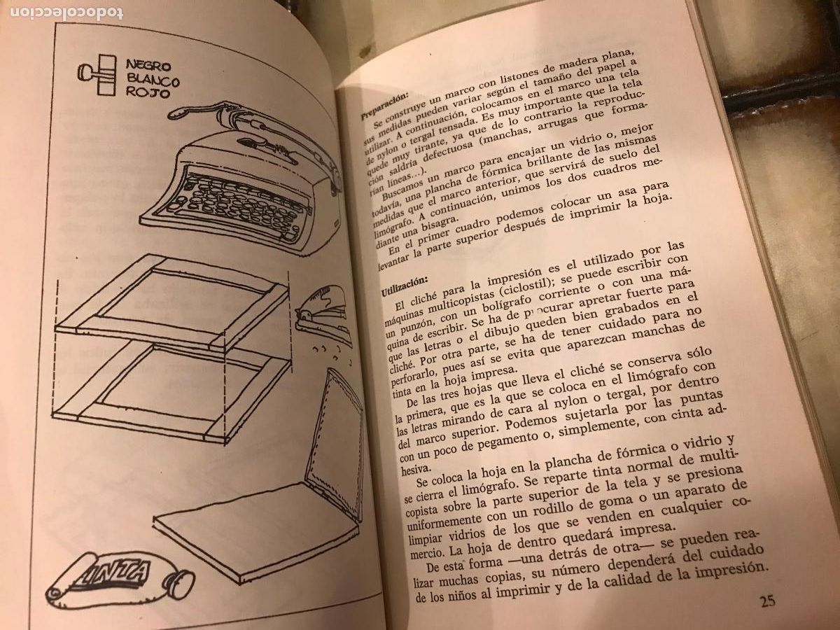 Libros de segunda mano: T&eacute;cnicas de impresi&oacute;n en las escuelas. Francesc Imberm&oacute;n. - Foto 3