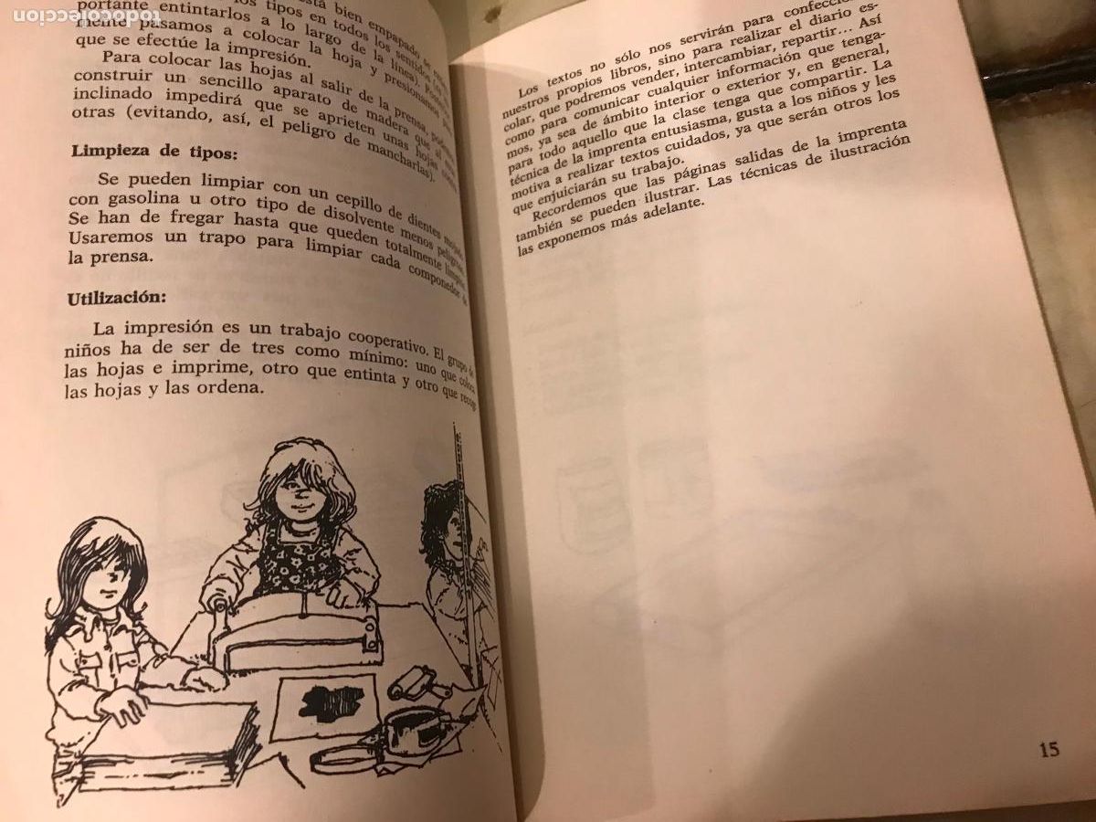 Libros de segunda mano: T&eacute;cnicas de impresi&oacute;n en las escuelas. Francesc Imberm&oacute;n. - Foto 4