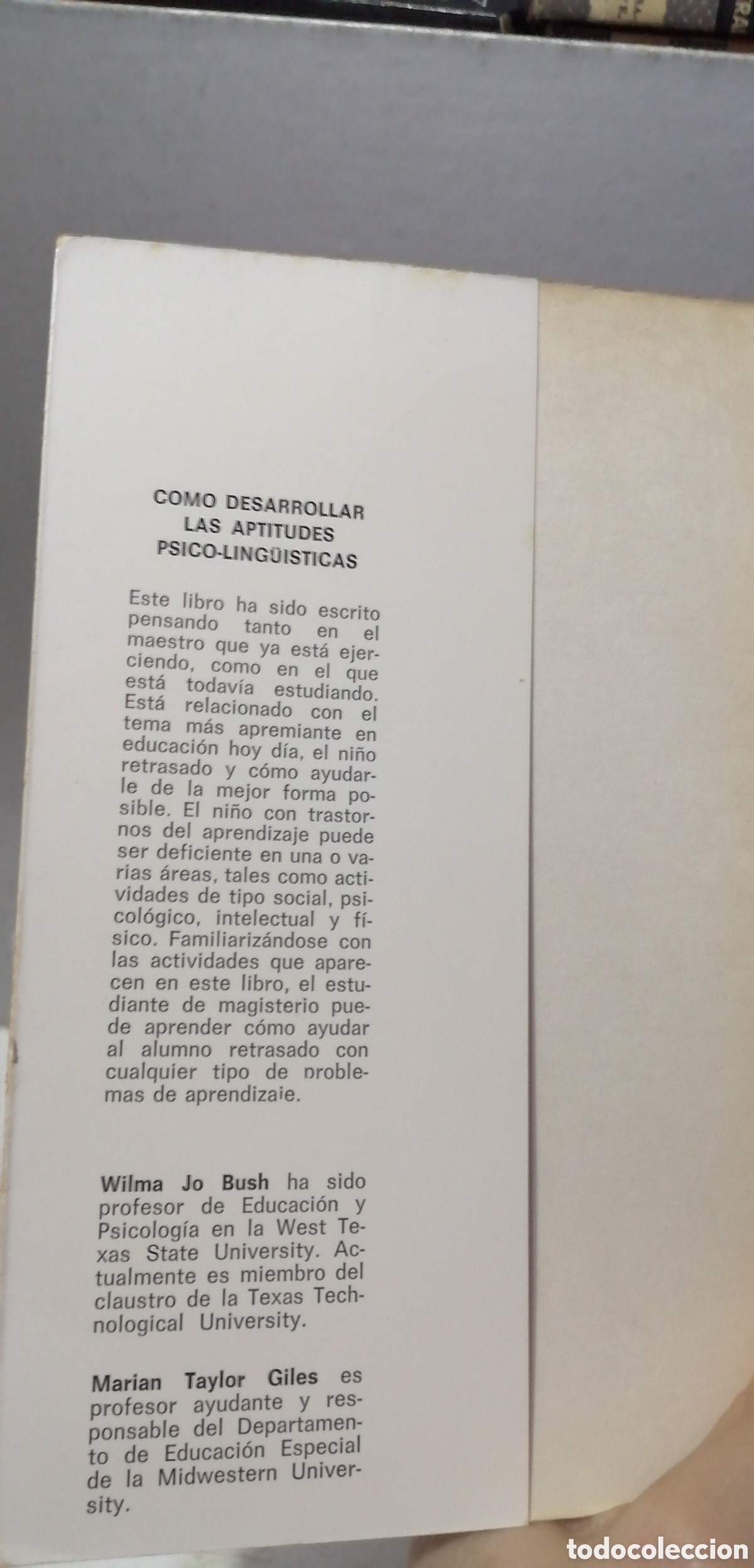 Libros de segunda mano: Como desarrollar las aptitudes psico ling&uuml;&iacute;sticas Ejercicios pr&aacute;cticos Fontanella 1976 - Foto 5