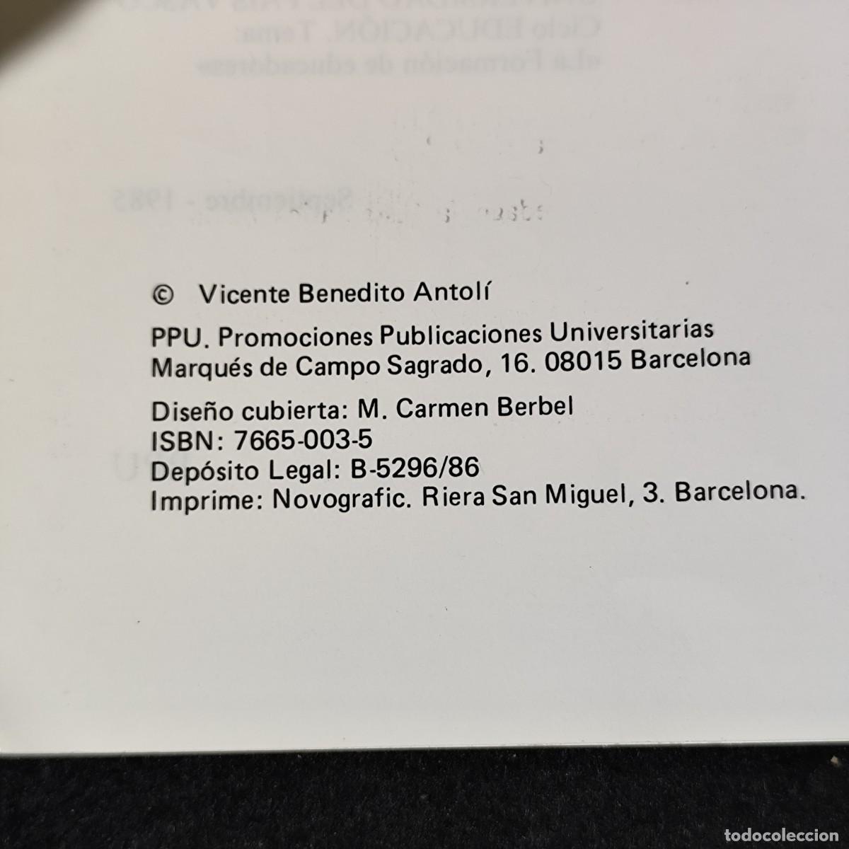 Libros de segunda mano: PROBLEM&Aacute;TICA INSTITUCIONAL EN LA FORMACI&Oacute;N DE LOS PROFESIONALES DE LA EDUCACI&Oacute;N - 1985 / 1.802 - Foto 5