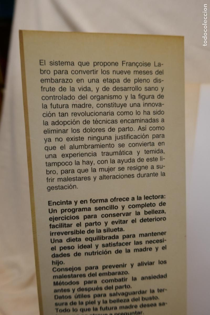 Libros de segunda mano: Encinta y en forma - Fran&ccedil;oise Labro - Foto 4