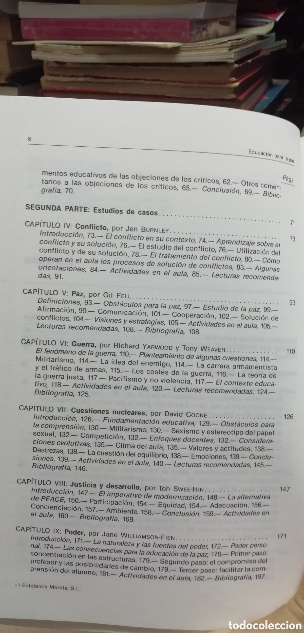 Libros de segunda mano: Educaci&oacute;n para la paz D. Hicks Ediciones Morata - Foto 7