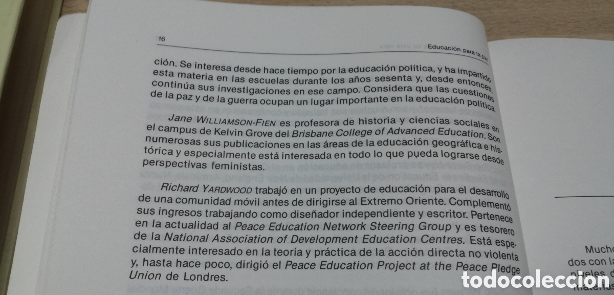 Libros de segunda mano: Educaci&oacute;n para la paz D. Hicks Ediciones Morata - Foto 12
