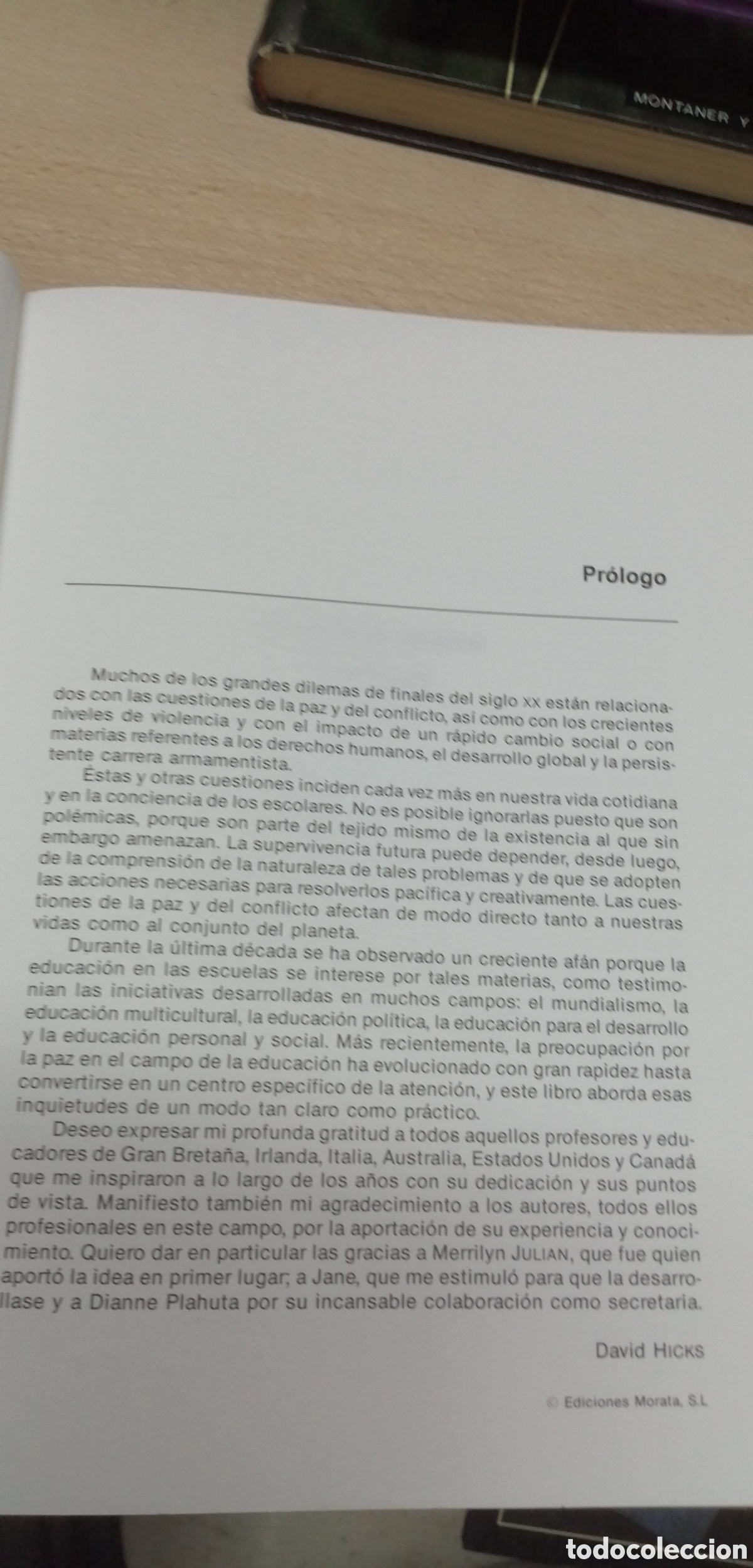 Libros de segunda mano: Educaci&oacute;n para la paz D. Hicks Ediciones Morata - Foto 13