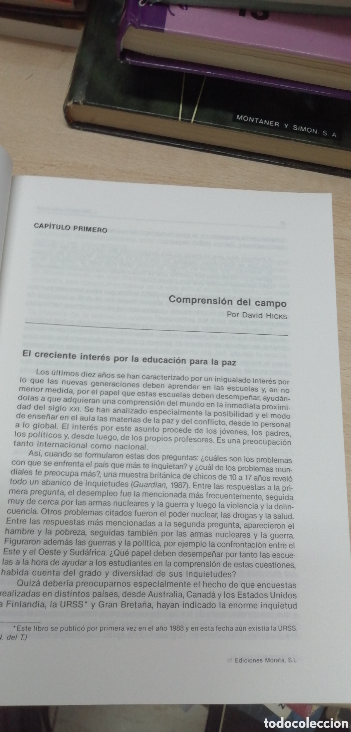 Libros de segunda mano: Educaci&oacute;n para la paz D. Hicks Ediciones Morata - Foto 14