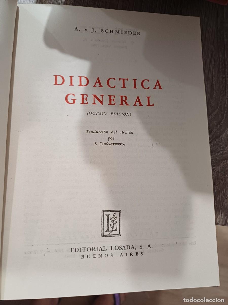 Libros de segunda mano: didactica general Schmieder - Foto 1